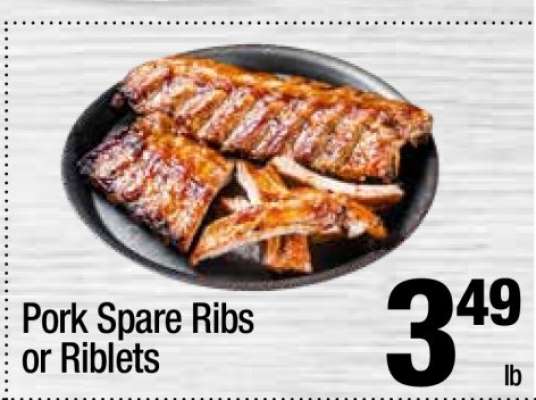Pork Spare Ribs or Riblets