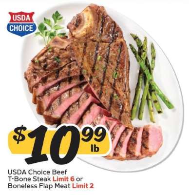 USDA Choice Beef T-Bone Steak
