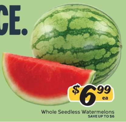 Whole Seedless Watermelons