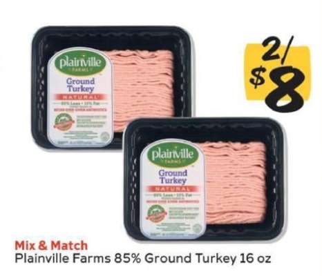 Plainville Farms 85% Ground Turkey