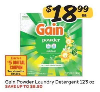 Gain Powder Laundry Detergent