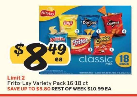 Frito Lay Variety Pack