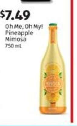 Oh Me, Oh My! Pineapple Mimosa