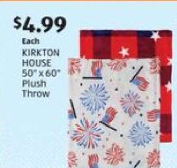 KIRKTON HOUSE 50" x 60" Plush Throw