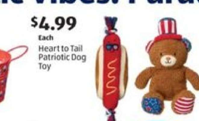 Heart to Tail Patriotic Dog Toy