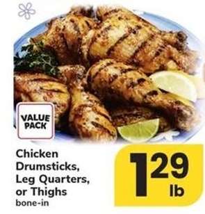 Chicken Drumsticks, Leg Quarters or Thighs