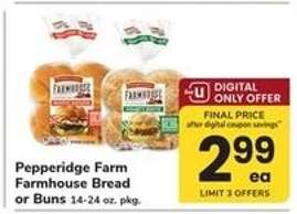 Pepperidge Farm Farmhouse Bread or Buns