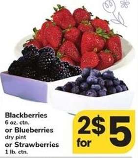 Blackberries, Blueberries, or Strawberries