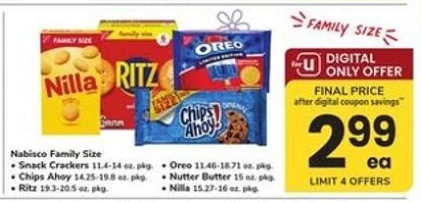 Nabisco Family Size
