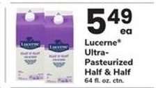 Lucerne Ultra-Pasteurized Half & Half