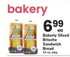 Bakerly Sliced Brioche Sandwich Bread