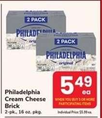 Philadelphia Cream Cheese Brick