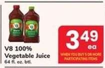 V8 100% Vegetable Juice