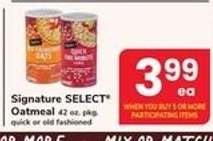 Signature SELECT Oatmeal