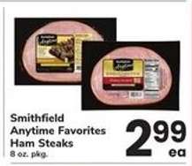 Smithfield Anytime Favorites Ham Steaks