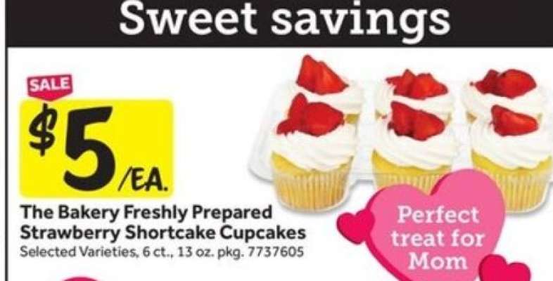 The Bakery Freshly Prepared Strawberry Shortcake Cupcakes