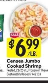 Censea Jumbo Cooked Shrimp