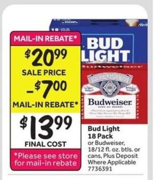 Bud Light 18 Pack