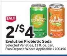 Evolution Probiotic Soda