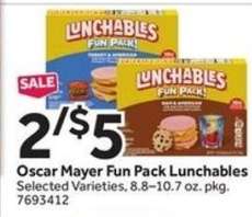 Oscar Mayer Fun Pack Lunchables