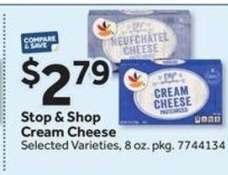 Stop & Shop Cream Cheese