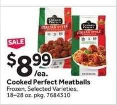 Cooked Perfect Meatballs