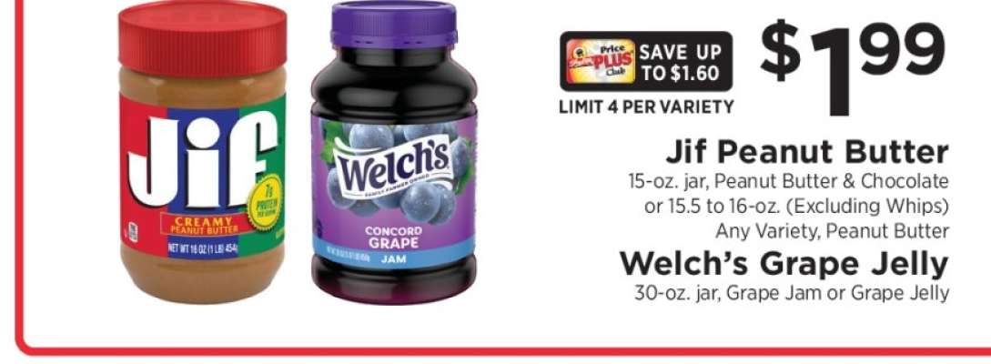 Jif Peanut Butter / Welch’s Grape Jelly