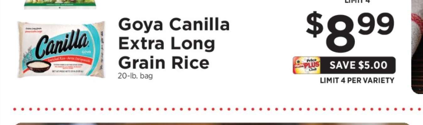 Goya Canilla Extra Long Grain Rice