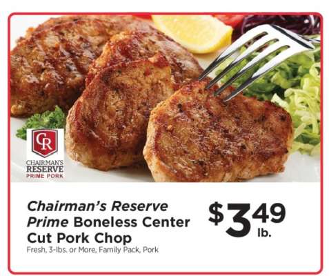 Chairman's Reserve Prime Boneless Center Cut Pork Chop