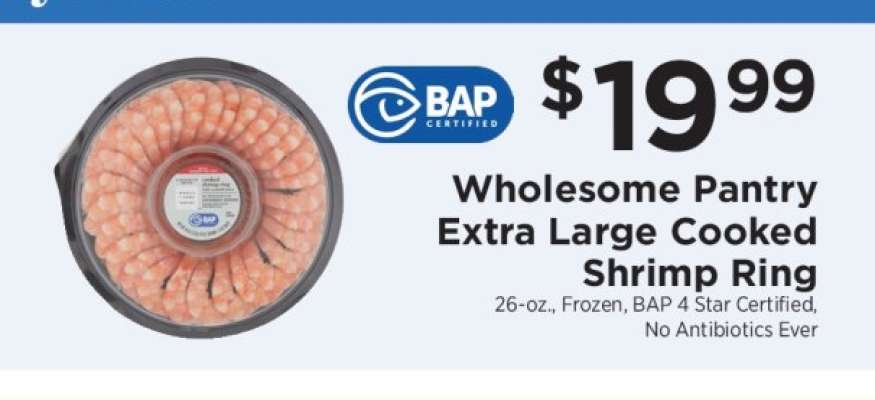 Wholesome Pantry Extra Large Cooked Shrimp Ring
