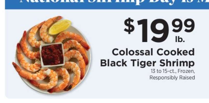 Colossal Cooked Black Tiger Shrimp