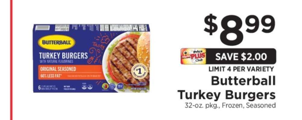 Butterball Turkey Burgers