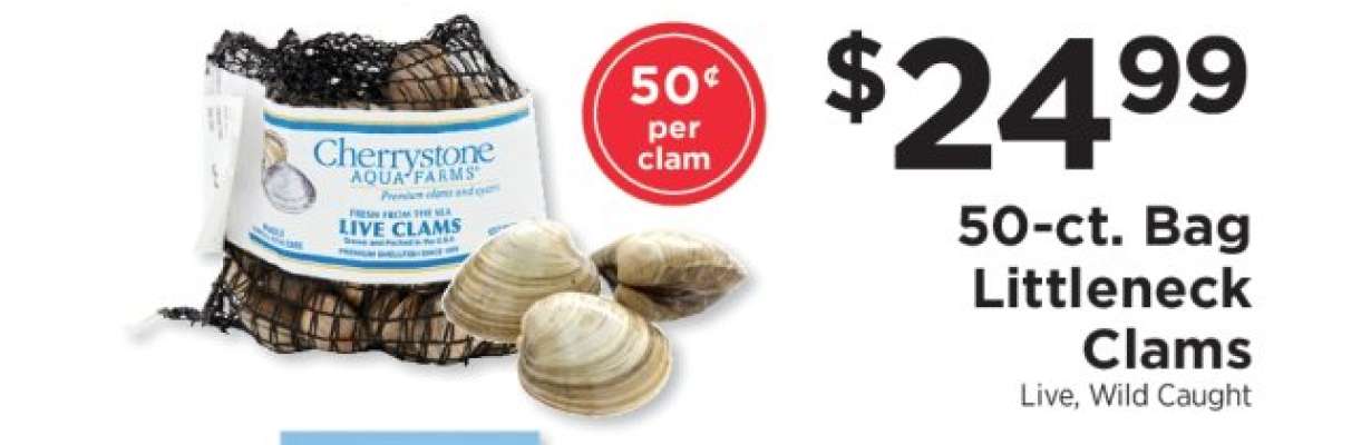 50-ct. Bag Littleneck Clams