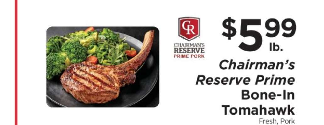 Chairman's Reserve Prime Bone-In Tomahawk