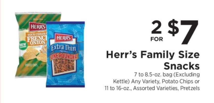 Herr's Family Size Snacks