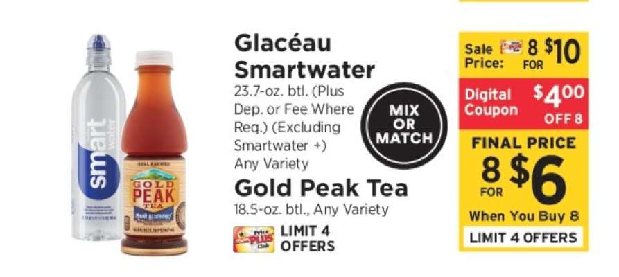 Glacéau Smartwater / Gold Peak Tea