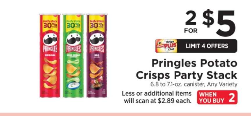 Pringles Potato Crisps Party Stack