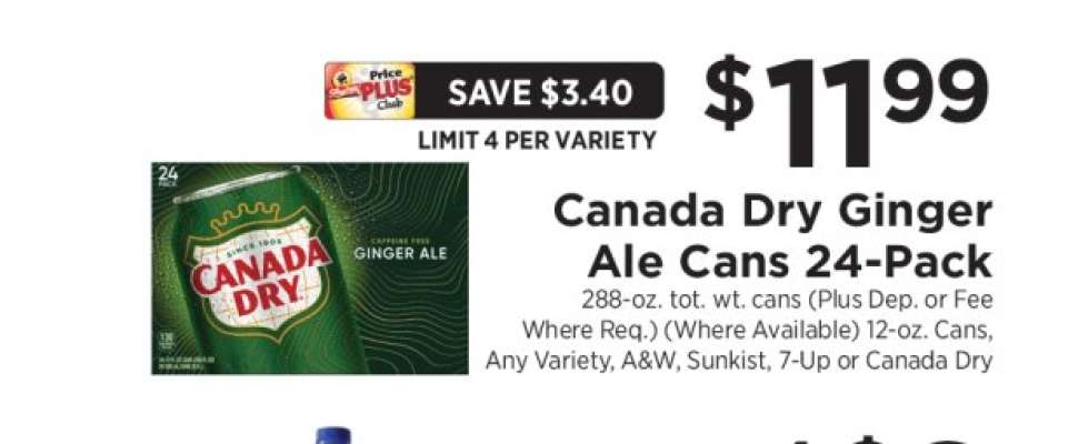 Canada Dry Ginger Ale Cans 24-Pack