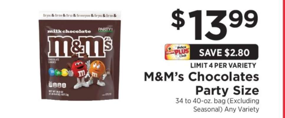 M&M's Chocolates Party Size