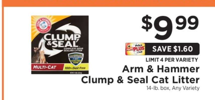 Arm & Hammer Clump & Seal Cat Litter