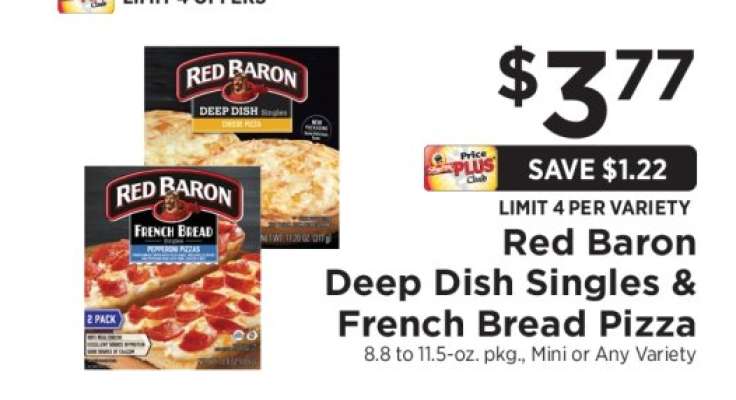 Red Baron Deep Dish Singles & French Bread Pizza