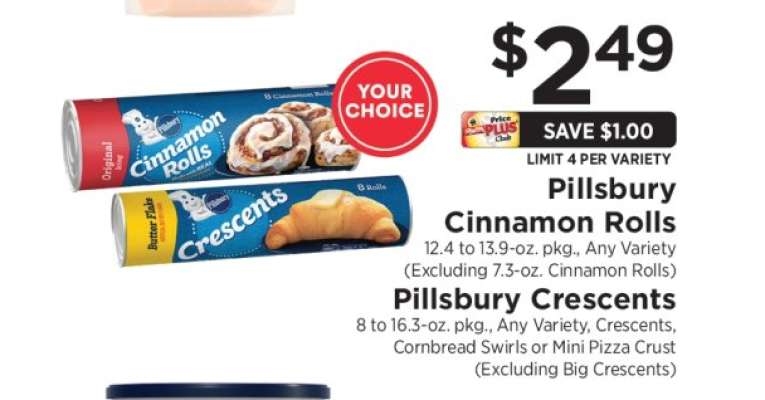 Pillsbury Cinnamon Rolls or Crescents
