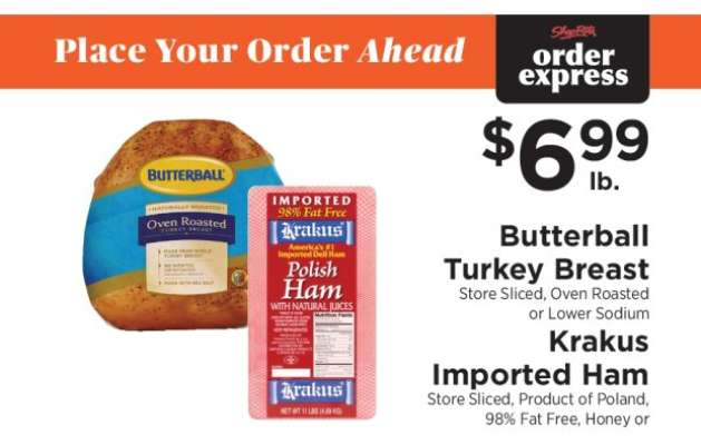 Butterball Turkey Breast / Krakus Imported Ham