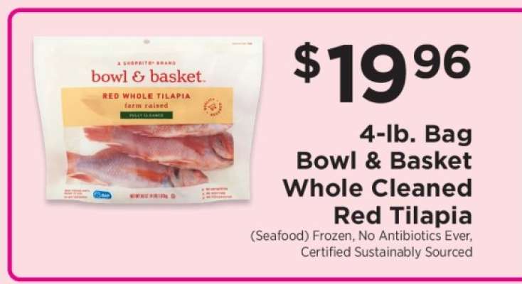 Bowl & Basket Whole Cleaned Red Tilapia