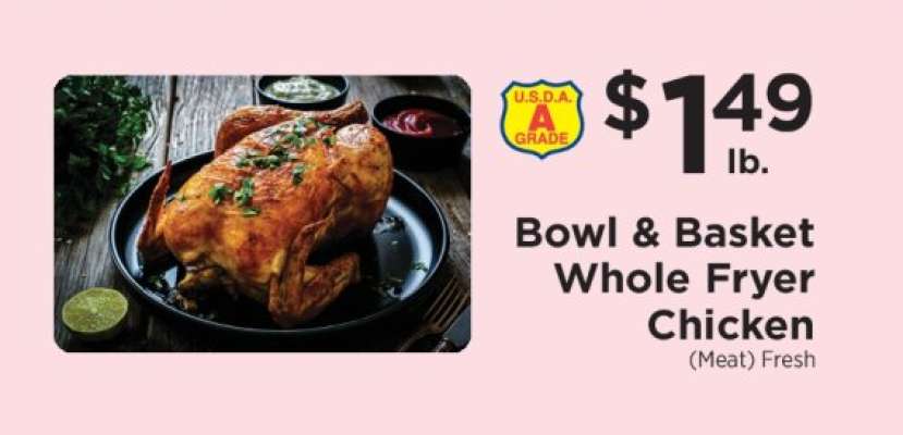 Bowl & Basket Whole Fryer Chicken