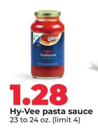 Hy-Vee pasta sauce
