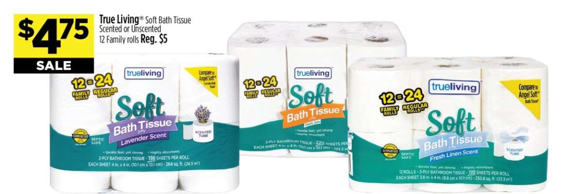 True Living Soft Bath Tissue