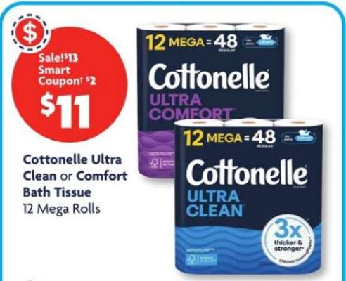 Cottonelle Ultra Clean or Comfort Bath Tissue