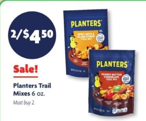Planters Trail Mixes 6 oz.