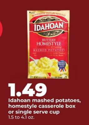 Idahoan Mashed Potatoes